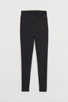 H & M - V-waist Leggings - Black
