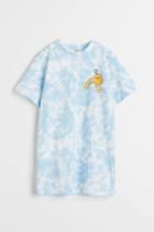 H & M - Cotton T-shirt Dress - Blue