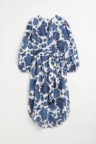 H & M - Tie Belt Dress - Blue