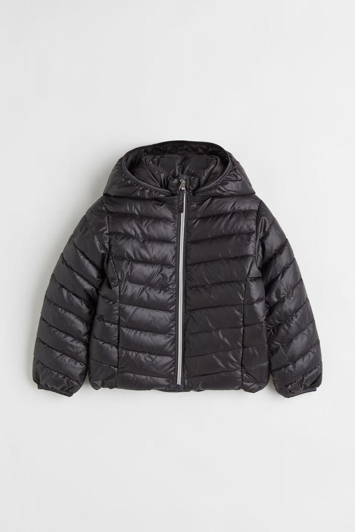 H & M - Lightweight Puffer Jacket - Gray