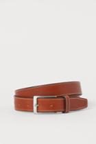 H & M - Leather Belt - Orange