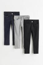 H & M - 3-pack Comfort Stretch Slim Fit Jeans - Black