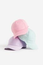 H & M - 3-pack Caps - Pink