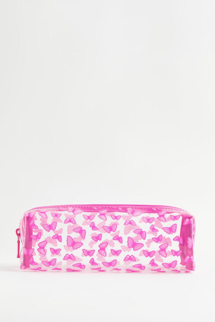 H & M - Makeup Brush Bag - Pink