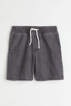 H & M - Cotton Denim Shorts - Gray