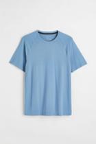 H & M - Regular Fit Seamless Sports Shirt - Blue