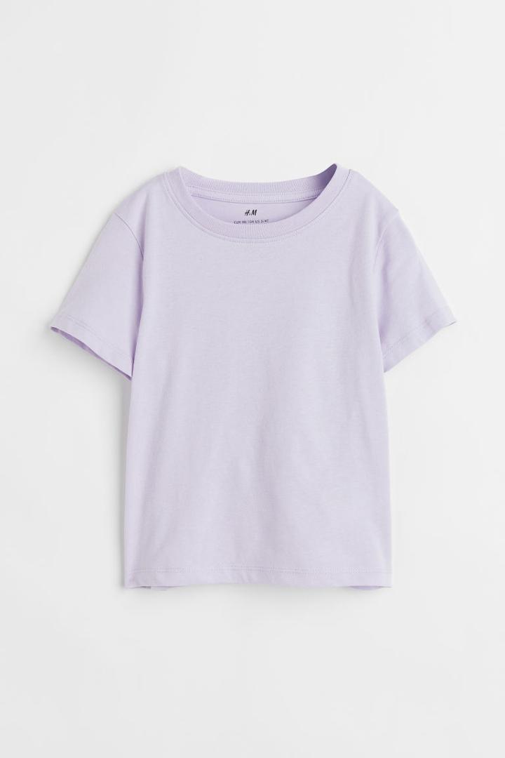 H & M - Cotton T-shirt - Purple