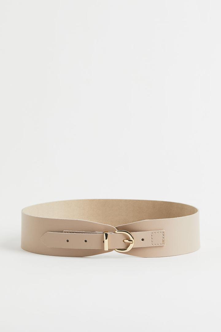 H & M - Leather Waist Belt - Brown