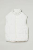 H & M - Padded Vest - White