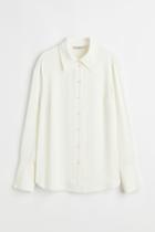 H & M - Fitted Shirt - White