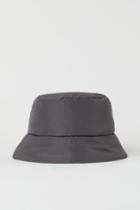 H & M - Padded Bucket Hat - Gray