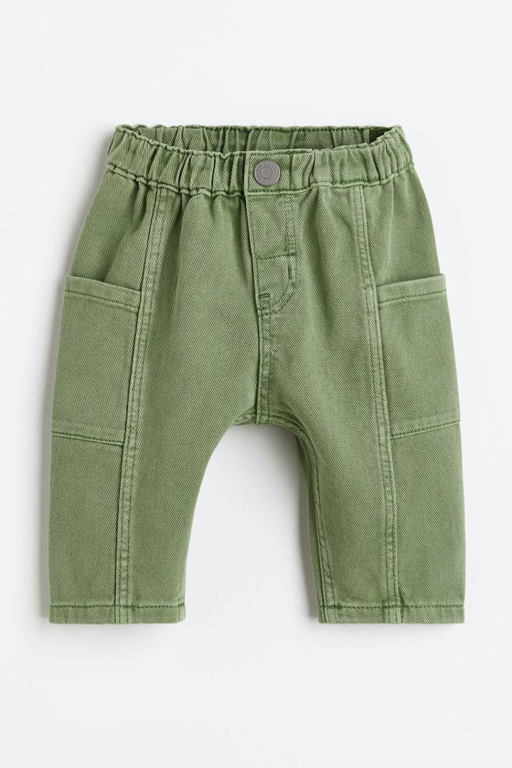 H & M - Relaxed Fit Jeans - Green