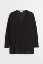 H & M - H & M+ Fine-knit Sweater - Black