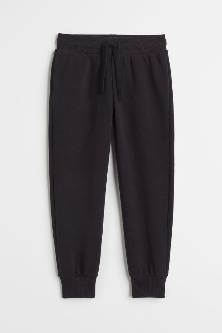 H & M - Brushed-inside Joggers - Black