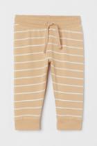 H & M - Cotton Sweatpants - Beige