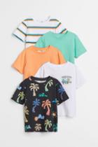 H & M - 5-pack Cotton Jersey T-shirts - Gray
