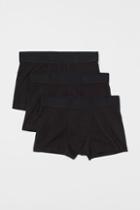 H & M - 3-pack Short Boxer Shorts - Black