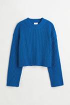 H & M - Ribbed Sweater - Blue