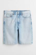 H & M - Relaxed Fit Denim Shorts - Blue