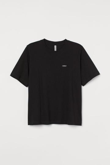 H & M - H & M+ Cotton Jersey T-shirt - Black