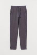 H & M - Fine-knit Joggers - Purple