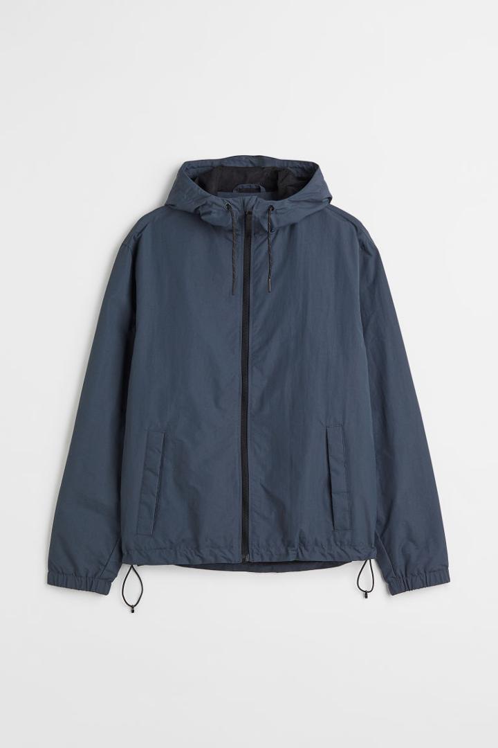 H & M - Nylon Windbreaker - Blue