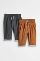 H & M - 2-pack Lined Joggers - Beige