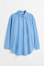 H & M - H & M+ Cotton Shirt - Blue