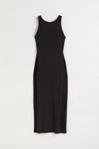 H & M - Ribbed Dress - Black