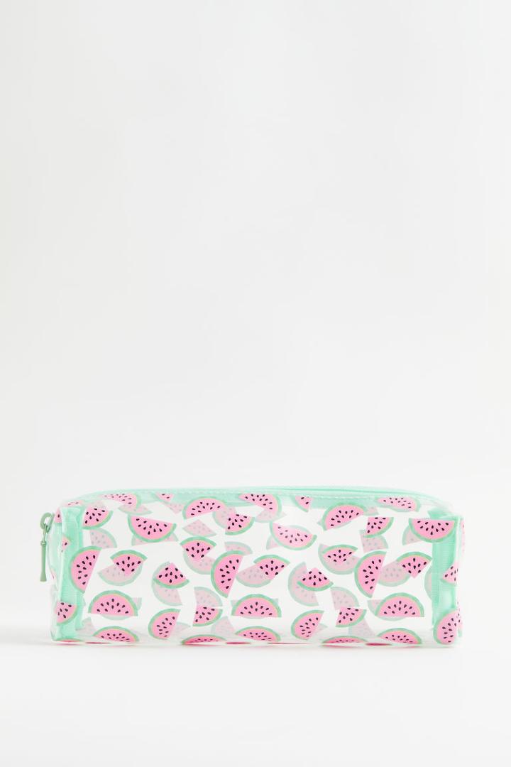 H & M - Makeup Brush Bag - Green