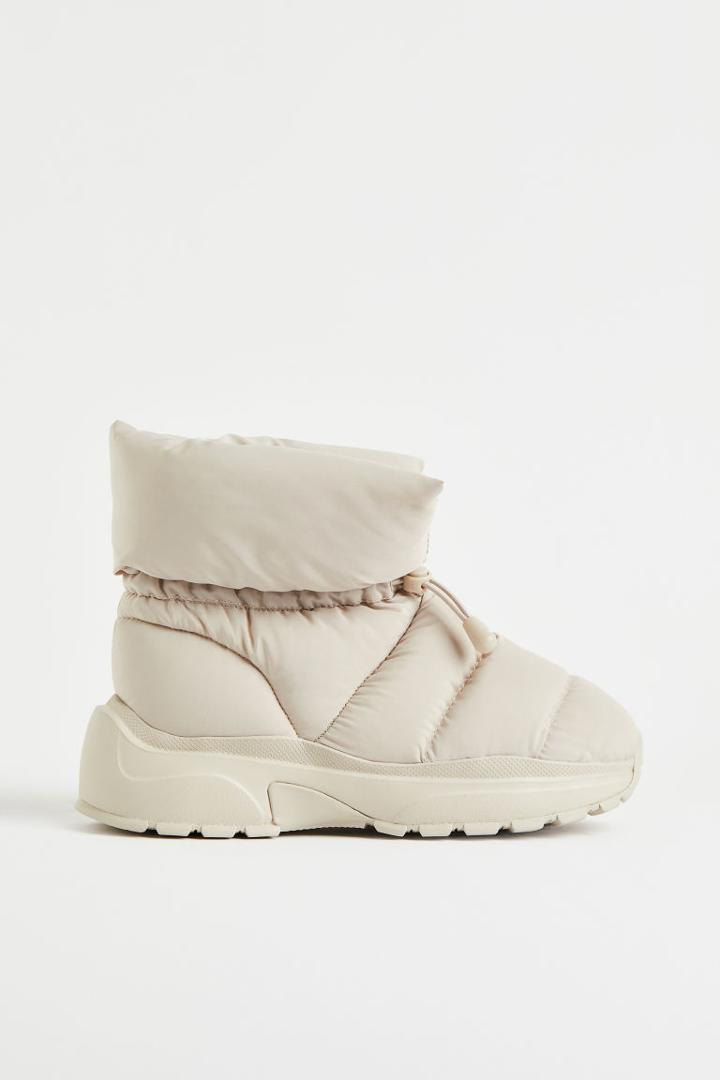 H & M - Padded Sneaker-style Boots - Brown
