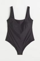 H & M - H & M+ Padded-cup Swimsuit - Black