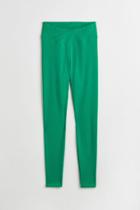 H & M - V-waist Leggings - Green