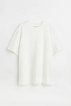 H & M - Pima Cotton T-shirt - White