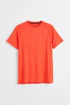 H & M - Muscle Fit Sports Shirt - Orange