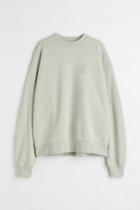 H & M - Printed Sweatshirt - Green