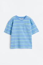 H & M - Oversized Jersey T-shirt - Blue