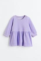 H & M - Velour Dress - Purple