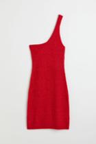 H & M - One-shoulder Dress - Red