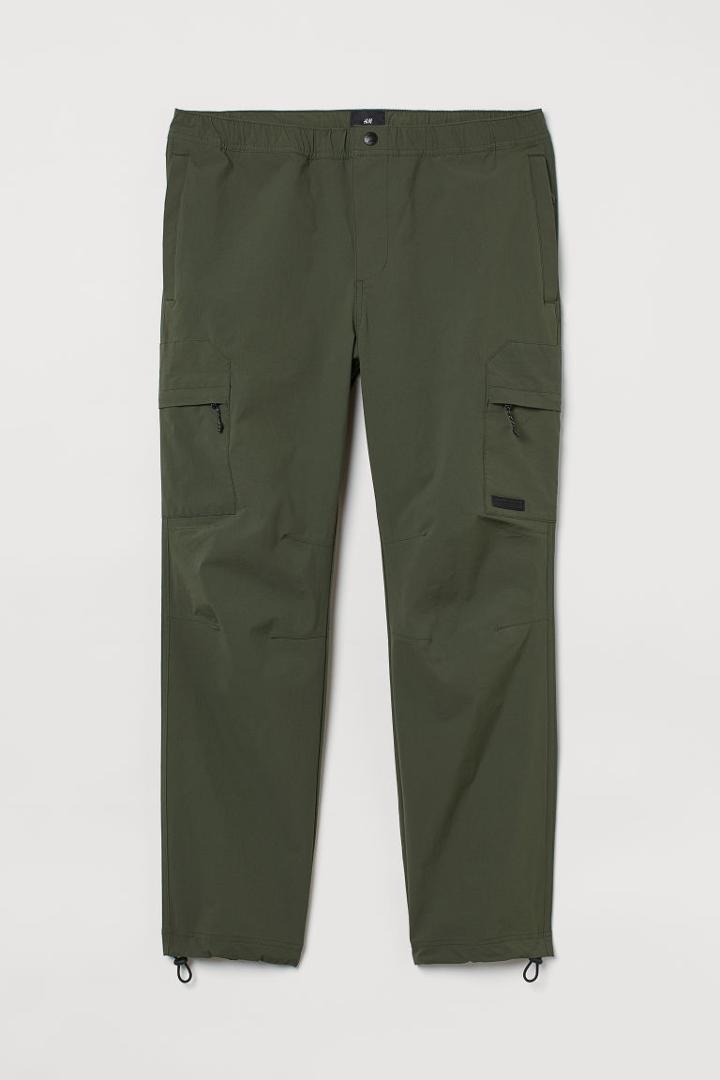 H & M - Regular Fit Cargo Joggers - Green