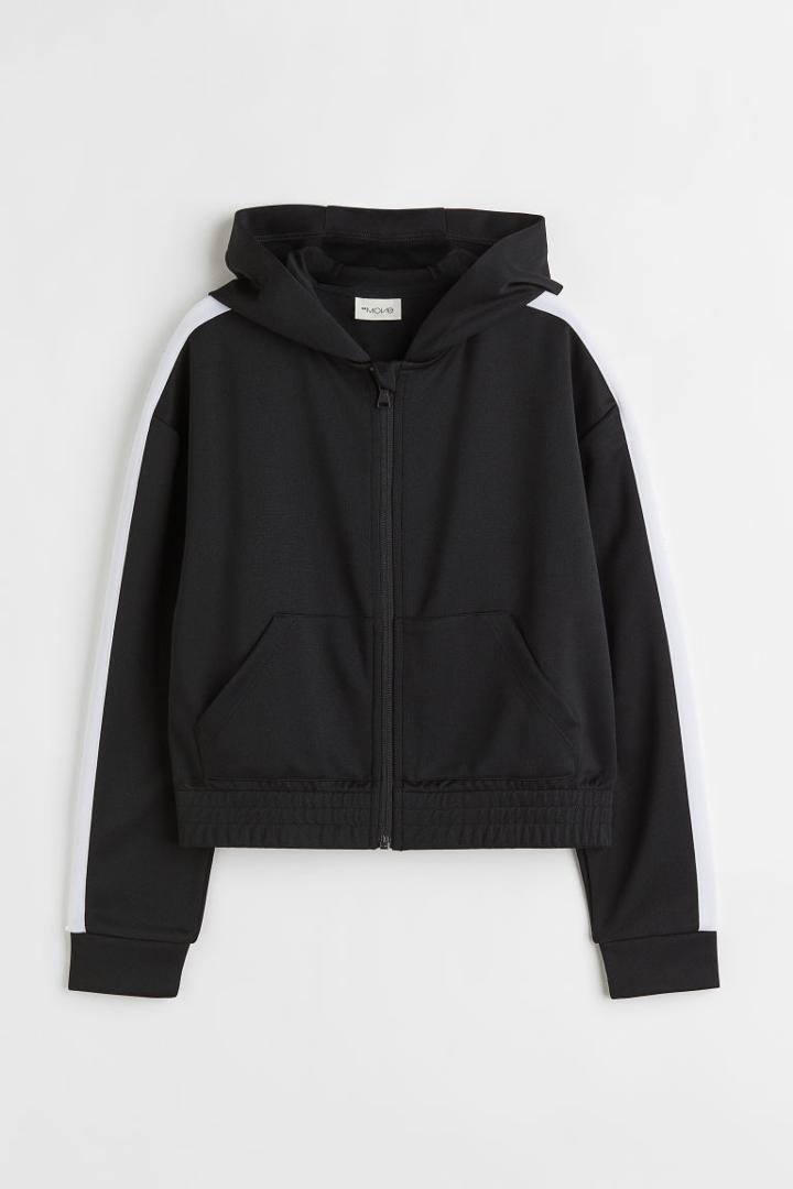 H & M - Hooded Track Jacket - Black