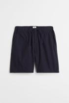 H & M - Relaxed Fit Cotton Shorts - Blue