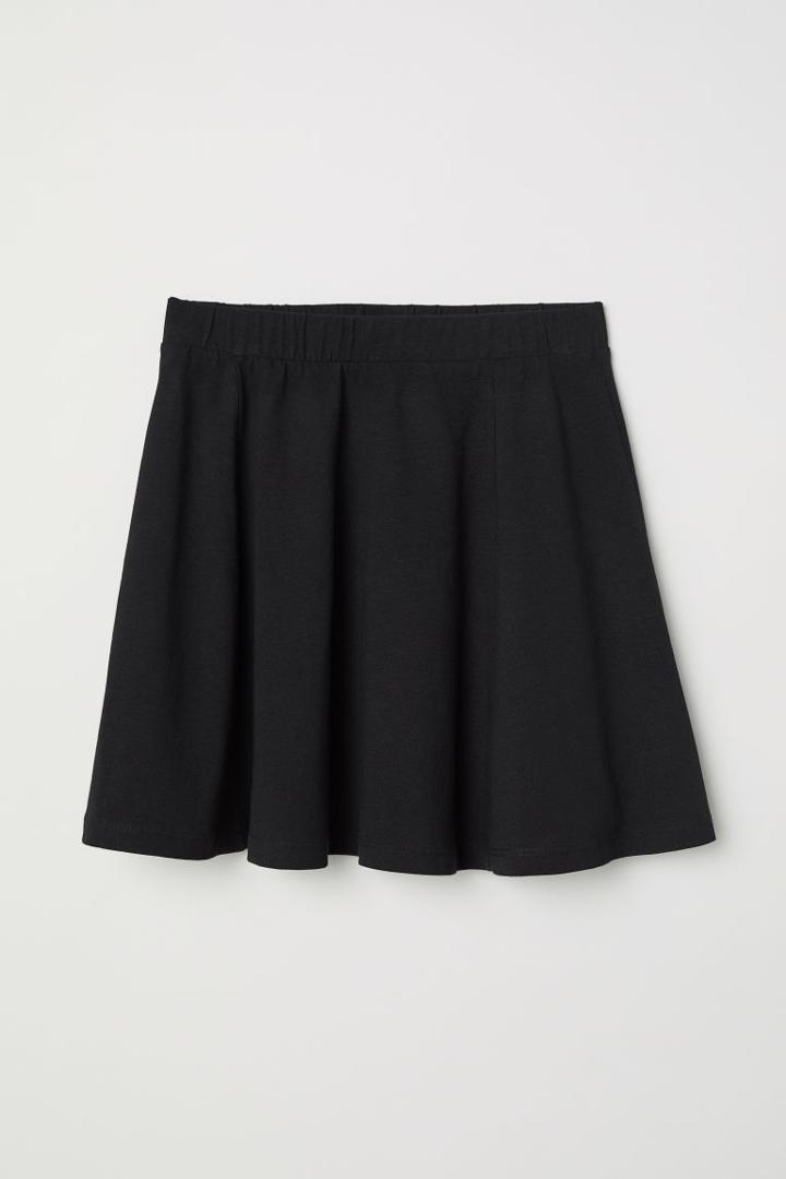 H & M - Jersey Skirt - Black