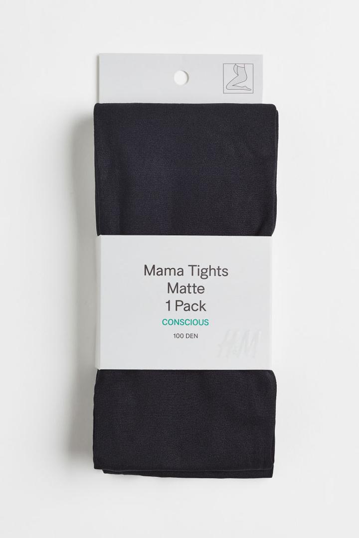 H & M - Mama Tights 100 Denier - Black