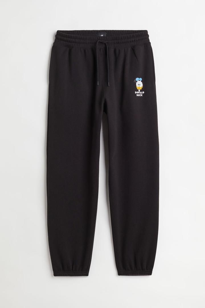 H & M - Regular Fit Sweatpants - Black