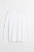 H & M - Regular Fit Jersey Shirt - White