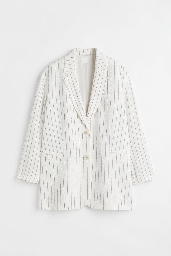 H & M - Oversized Jacket - White