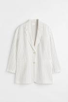 H & M - Oversized Jacket - White
