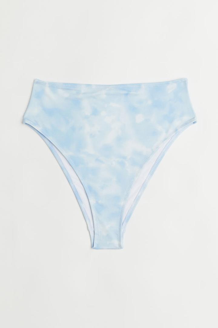 H & M - High Leg Bikini Bottoms - White