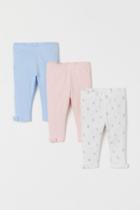 H & M - 3-pack Leggings - Blue